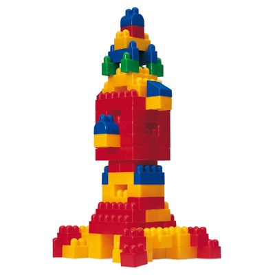Miniland 120-Piece Colorful Plastic Interlocking Building Blocks Set