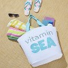 Mina Victory Handbag Vitamin Sea Beach Tote Bag 22" x 15" x 6" White Indoor - 2 of 4