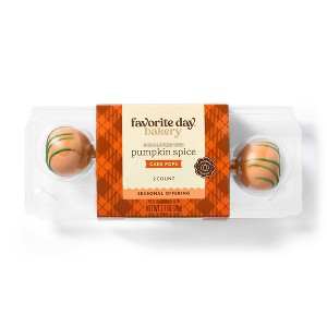 Pumpkin Spice Cake Pops - 2.7oz/2ct - Favorite Day™ - 1 of 3