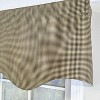 RLF Home 100% Cotton Pin Check Regal  Fully lined Windows Rod Pocket Valance 50" x 17"  Black - 4 of 4