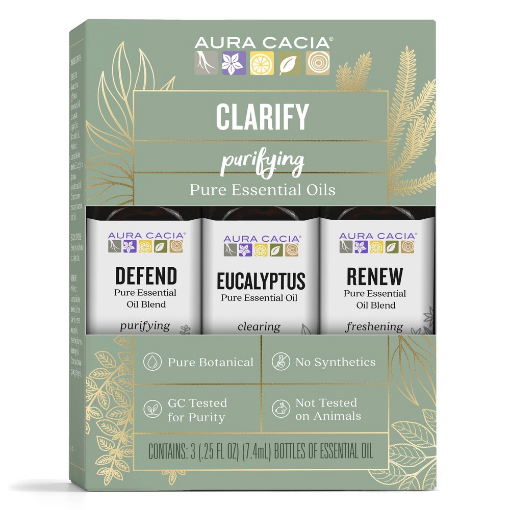 3pk Clarify Multi Essential Oil Set - Aura Cacia