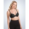 Leading Lady Women's The Dorothy - Underwire Maternity to Nursing T-Shirt Bra (4029) Black 38DDD - 2 of 4