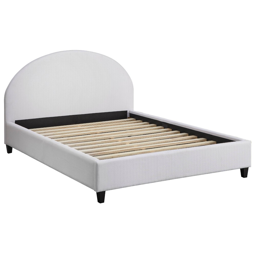 Photos - Bed angelo:HOME Ava Queen Upholstered Platform  White