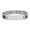 Black Bow Jewelry Men's Stainless Steel and Carbon Fiber I.D. Bracelet, 8.5 Inch - 3 of 4
