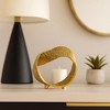 Twisted Hammered Ring Table Sculpture and Statues for Kitchen Decor, Coffee Table Decor, and Decorations for Living Room Shelf Display - 3 of 4