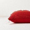 Sweater Knit Square Throw Pillow with Pom Poms - Opalhouse™ designed with Jungalow™ - image 3 of 4