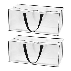 Unique Bargains Waterproof Durable Foldable Space Saving Extra Large Storage Tote 29x13x15 Inch 2 Pcs - 1 of 4