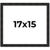 PosterPalooza | 17x15 Thin Barnwood Picture Frame, UV Acrylic, 2 Finishes - Grey and Black - 2 of 4