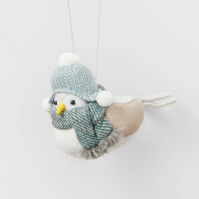 Bird with Green Scarf Christmas Tree Ornament - Wondershop™