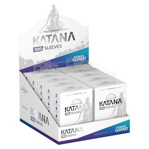 Ultimate Guard Katana Sleeves Clear Standard Size Cards Display Box [10 Packs] - 1 of 2