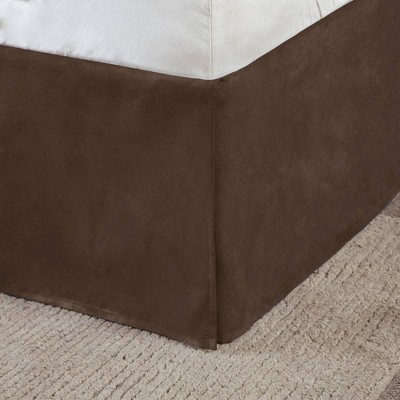 Brown Faux Suede Reversible Daybed Cover Set with Shams