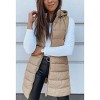 Imily Bela Oversized Hooded Puffer Vest Long Sleeveless Quilted Winter Outerwear for Women - 2 of 4