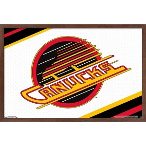 Trends International NHL Vancouver Canucks - Retro Logo 19 Framed Wall Poster Prints - 1 of 4