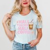 Simply Sage Market Women's Half Teacher Half Coffee Short Sleeve Graphic Tee - 2 of 4