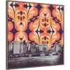 30" x 30" Colorful Sky Above New York by Bodflorent - Amanti Art: Modern Lithograph, Polystyrene Frame - 2 of 4