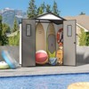 YARDSIGHT Outdoor Storage Shed With Lockable Doors, Metal Frame, Wind & Snow Resistant For Backyard Use - 2 of 4