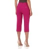 Rekucci Women's Pull-On Mid-Rise Cuffed Capri Pants Comfort Waistband - 3 of 4