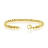 Metallo Stainless Steel, 5mm Round Box Chain Bracelet - Gold Plated - Gold - 8.25 Inch - 2 of 4