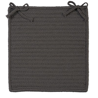 Colonial Mills Simply Home Solid - Gray Chair Pad (single)