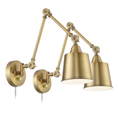 adjustable wall lamp with swing arm