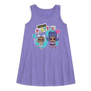 Girls' - LOL Surprise! - Dance Party Graphic Sleeveless Aline Dress - 1 of 2