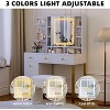 Vanity Desk with Mirror and Lights, Makeup Desk Dressing Table with LED Lighted Mirror & Power Outlet - 2 of 4