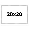 PosterPalooza | Modern Shadow Box 1" Depth White Picture Frame - UV Acrylic, Backing Board, Hanging Hardware - 2 of 4