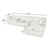 122"  L-Shaped Sectional Sofa Couch, 3 Seat Sectional Sofa with Right Hand Chaise, Modular Sectional Sofa for Living Room,Lounge - Coolbibila - 4 of 4