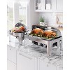 9QT Stainless Steel Roll Top Chafing Dish Buffet Set - Commercial Chafer Set for Catering Parties Weddings - 2 of 4