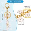 Unique Bargains  Metal Small Beautiful Personalized Flower Keychain for Handbag Purse - 2 of 4