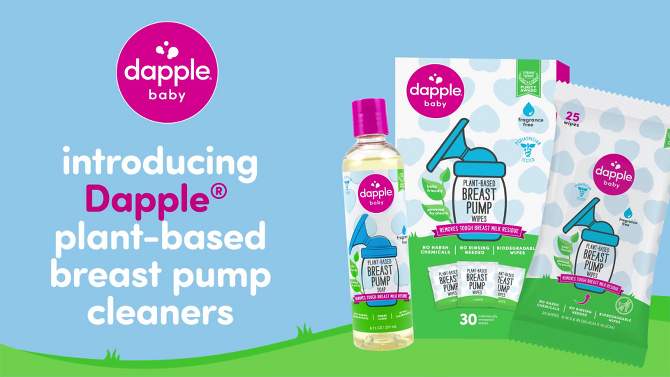 Dapple Breast Pump Cleaning Wipes - Fragrance Free - 25ct, 2 of 7, play video
