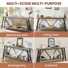70.9 inch Console Table,Industrial Sofa Table Behind Couch with 2 Tier Storage Shelf,Narrow Entryway Hallway Accent Table for Living Room - 4 of 4