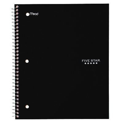 Photo 1 of Five Star 1 Subject Wide Ruled Solid Spiral Notebook (Colors May Vary)
3 Pack