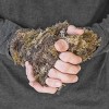 MUK LUKS Quietwear Men's Fingerless Camo Grass Gloves, Grassy, One Size Fits Most - 2 of 3