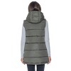 Women's 3/4 Reversible Puffer Vest - S.E.B. By Sebby - 4 of 4