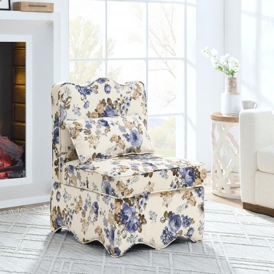 Lycvki Flannel Accent Chairs with Soft Cushion and Pillow
