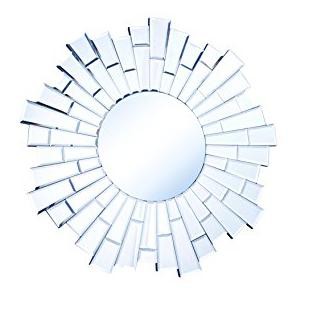 Elegant Lighting Modern 24 in. Contemporary Mirror in Clear