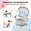 UNISOAR Adjustable Kids Desk Chair with Wheels – Ergonomic Swivel Study Chair for Children, Includes 2 Free Chair Covers, Home Office & Bedroom Use - 3 of 4