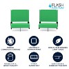 Flash Furniture Set of 2 Grandstand Comfort Seats by Flash - 500 lb. Rated Lightweight Stadium Chair with Handle & Ultra-Padded Seat - 2 of 4