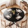 MAXYOYO 47" Round Dining Table for 4, Dining Table with Storage, Wood Circle Dinner Table for Kitchen, Living Room - 3 of 4
