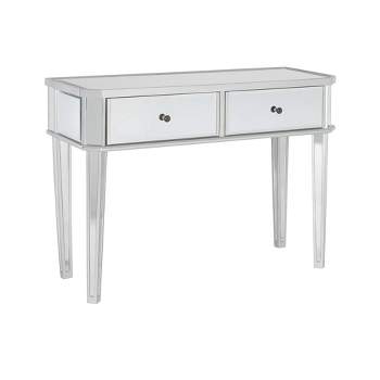 Carrick Glam Mirrored Console Table with Drawers Mirrored - Powell