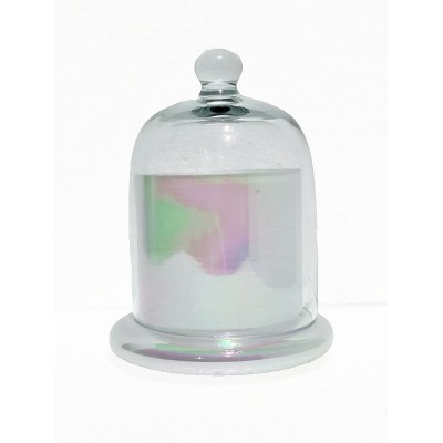 VIP Glass 5 in. White Jar With Cloche