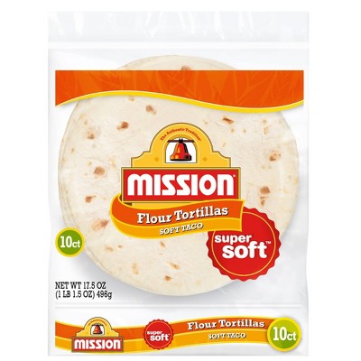 Mission Taco Size Flour Tortillas - 17.5oz/10ct