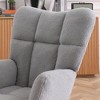 Lyngins Modern Indoor Armchair Rocking Chair without/with Adjustable Footrest,Small Accent Chair for Bedroom,Living Room - 2 of 4