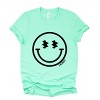 Simply Sage Market S.W.Smiley Smiley Face Outline Short Sleeve Tee - 2 of 4