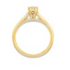 H.J. Namdar 0.07 ct tw Miracle Set Diamond Halo Ring 14K Gold Natural Diamonds - 2 of 4