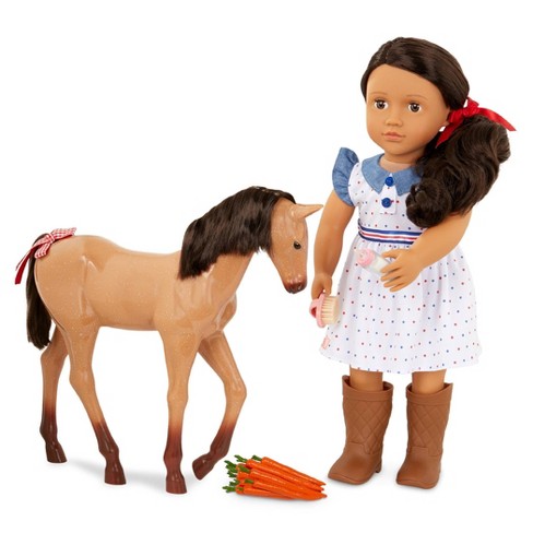 Our Generation Daria With Foal 18 Doll Horse Set Target