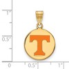 Black Bow Jewelry 14k Yellow Gold Plated Sterling Silver Tennessee Volunteers NCAA Medium Pendant - 2 of 3