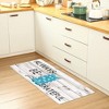 J&V TEXTILES 20" x 55" Oversized Cushioned Anti-Fatigue Kitchen Runner Mat (Always Be Grateful) - 2 of 3
