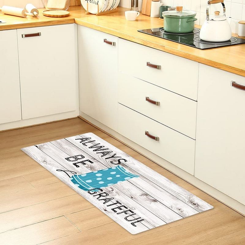 J&V TEXTILES 20" x 55" Oversized Cushioned Anti-Fatigue Kitchen Runner Mat (Always Be Grateful), 3 of 5